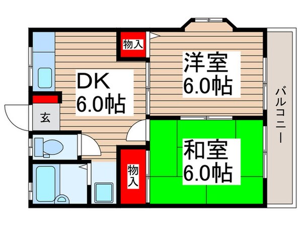 第３コ－ポＭＡの物件間取画像